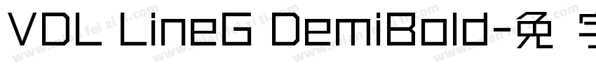 VDL LineG DemiBold字体转换